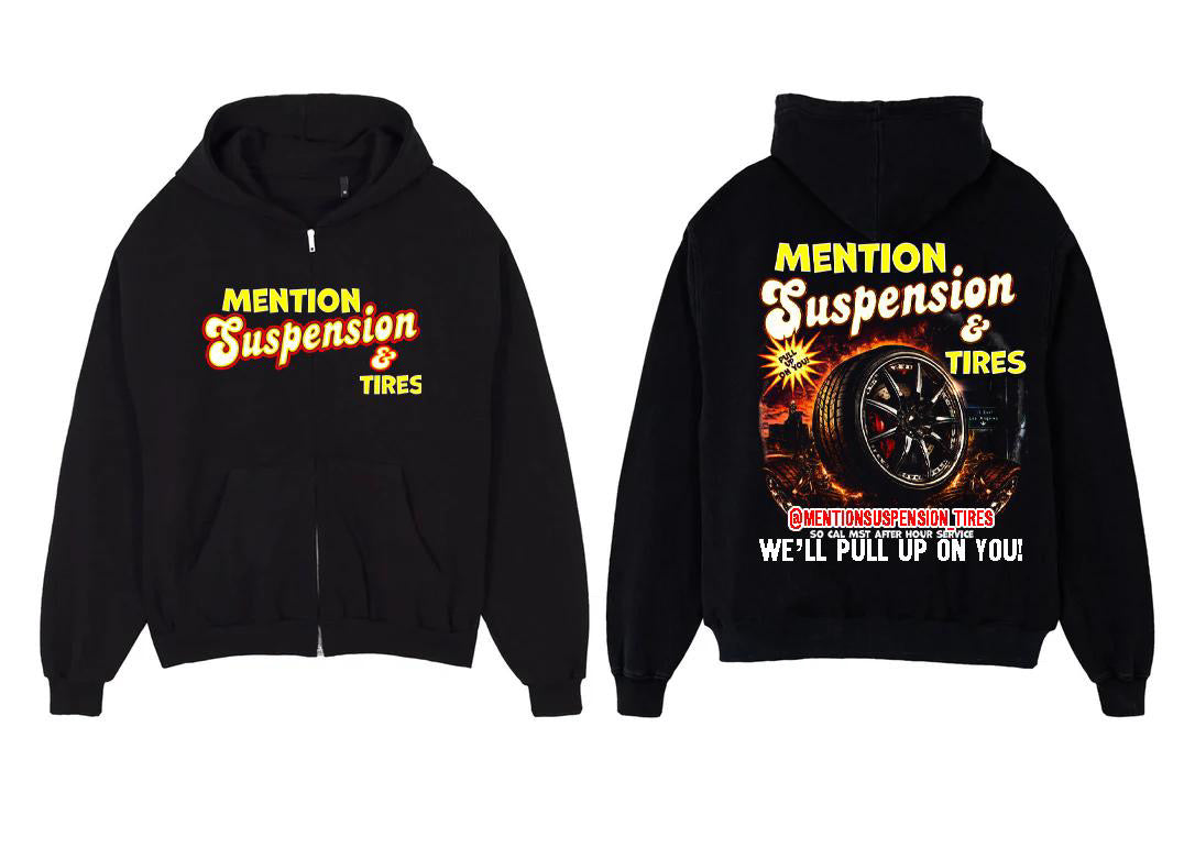 Mention Suspension & Tires Hoodie