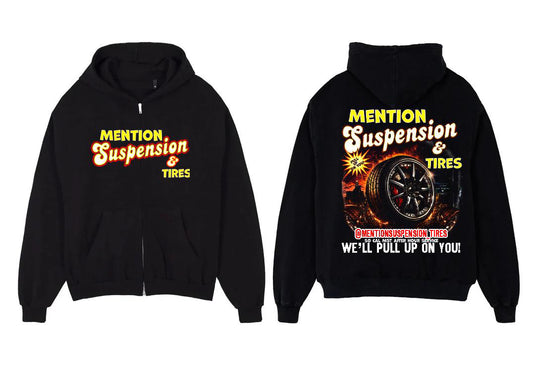 Mention Suspension & Tires Hoodie